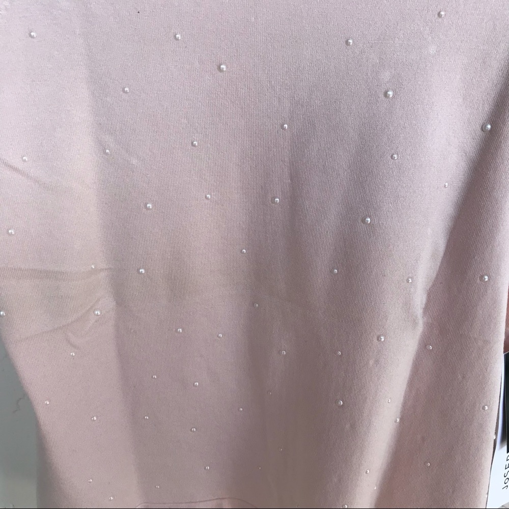 Pretty in Pink Silk Blend Fine Knit Pearly Top - Picture 4 of 6